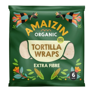 Tortilla wraps extra fibre van Amaizin, 16 x 6 stk